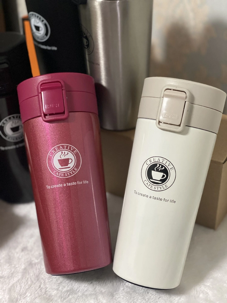 380ml Portable Travel Coffee Mug Vacuum Flask Thermo Water Bottle Thermos Tumbler Cup